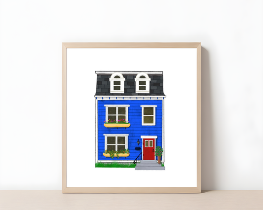 St. John's Row House - Blue