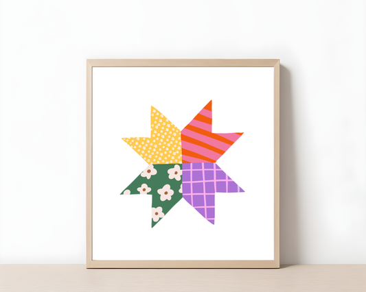 Colorful Quilt Block